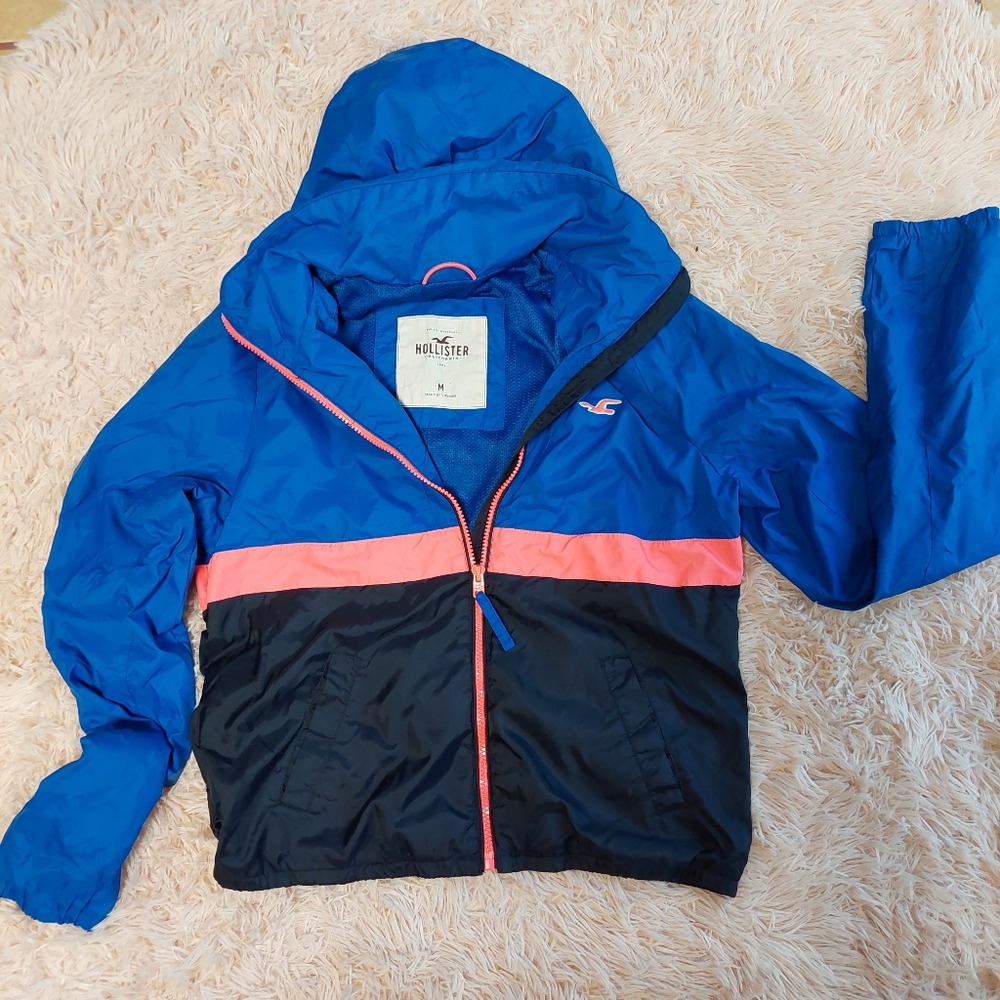 Hollister Windblocker Jacket - Size M